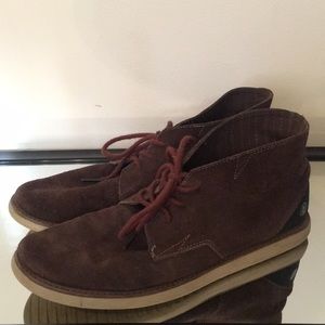 Volcom Brown Chukka Suede Shoes